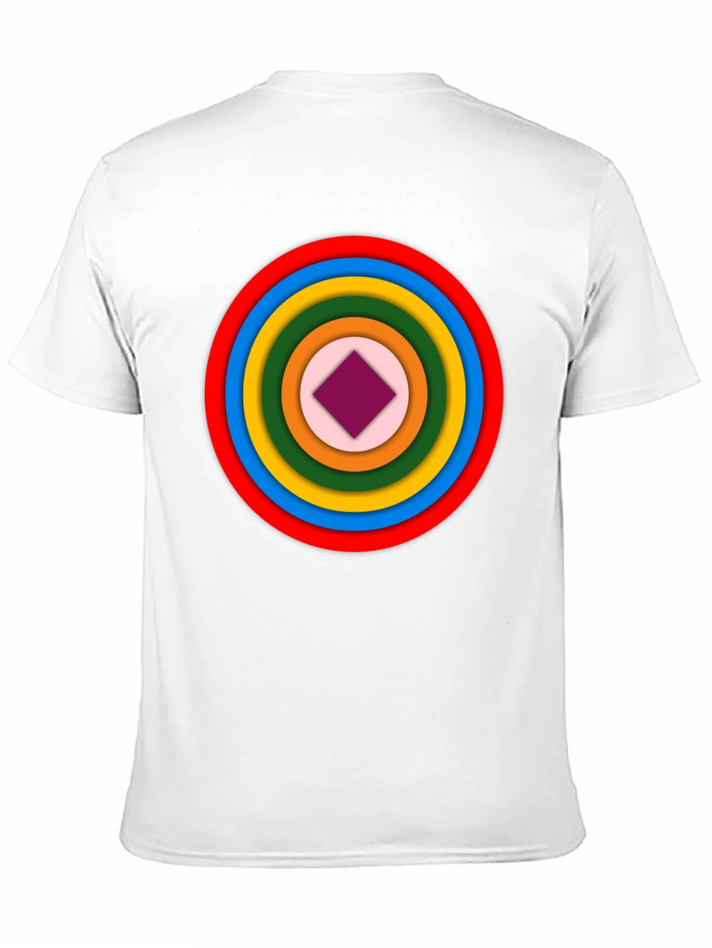Geometric Circle Graphic Tee - Modern Style