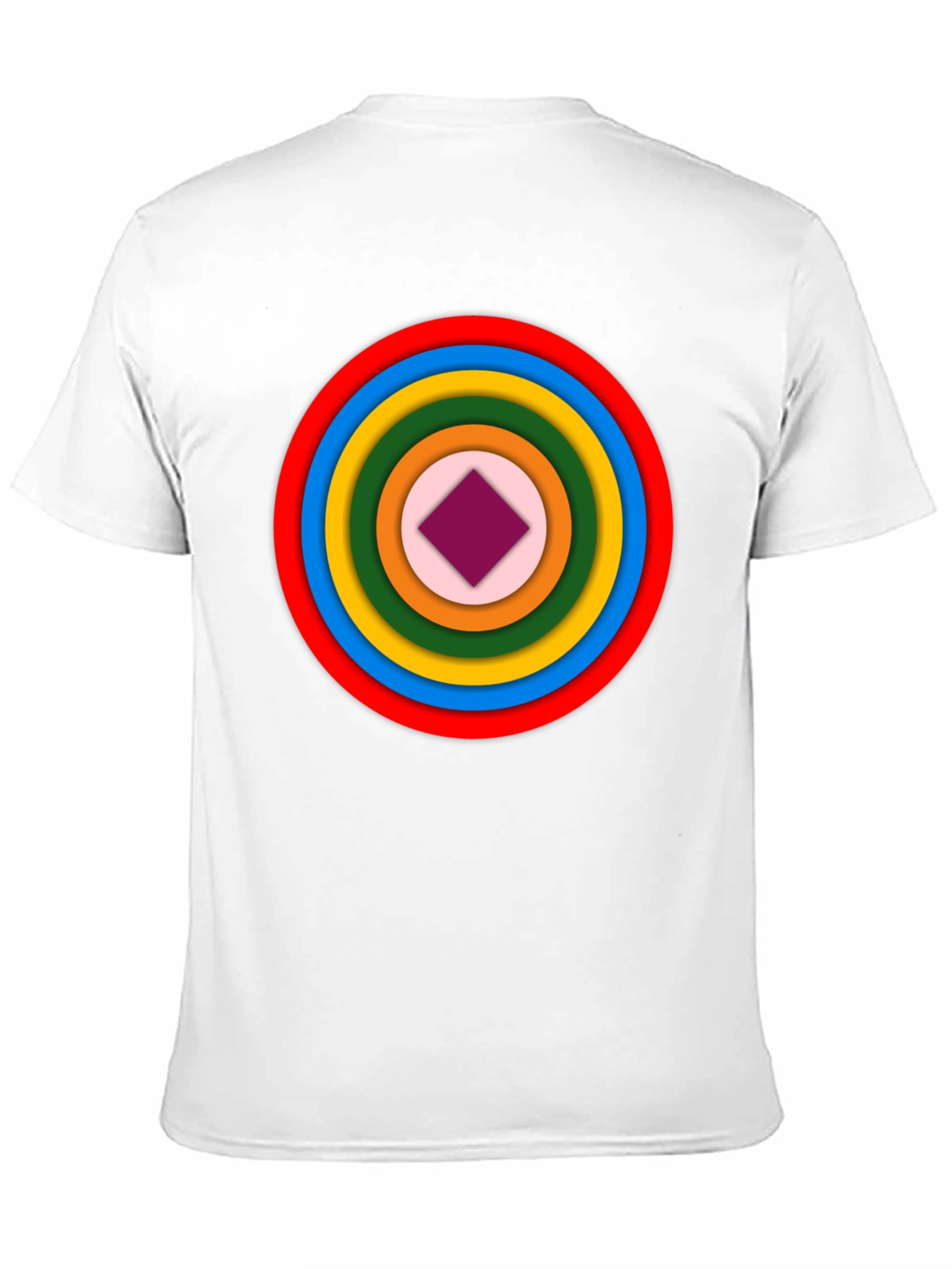 Geometric Circle Graphic Tee - Modern Style
