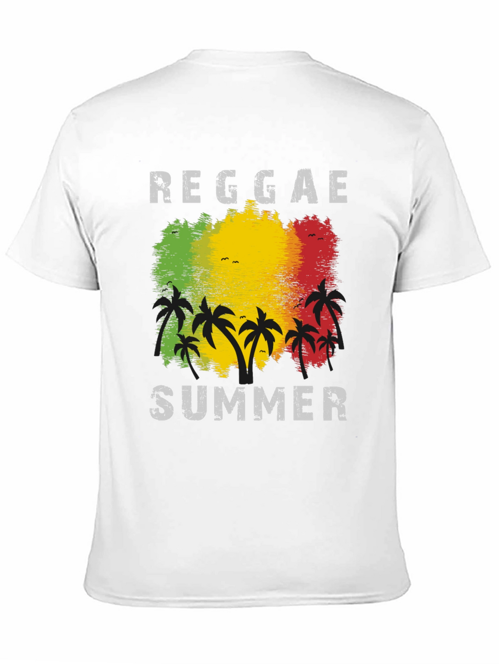 Reggae Summer Palm Tree Graphic T-Shirt