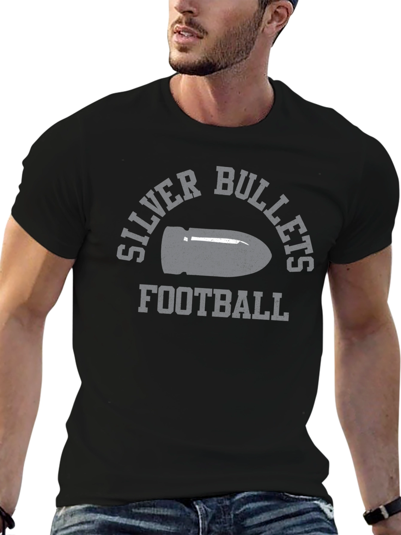 Silver Bullets Football Graphic T-Shirt