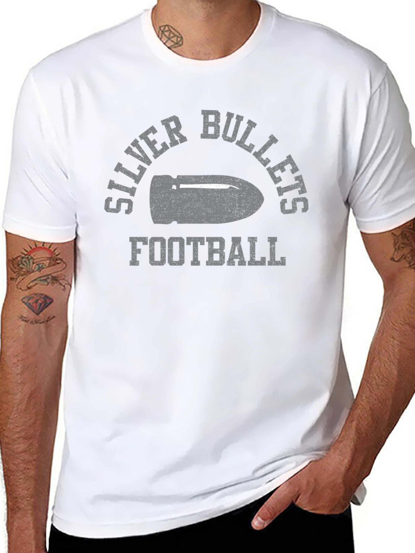 Silver Bullets Football Graphic T-Shirt