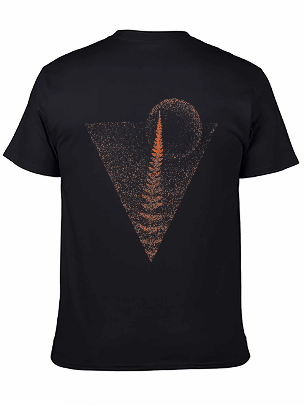 Abstract Geometric Graphic Tee - Black