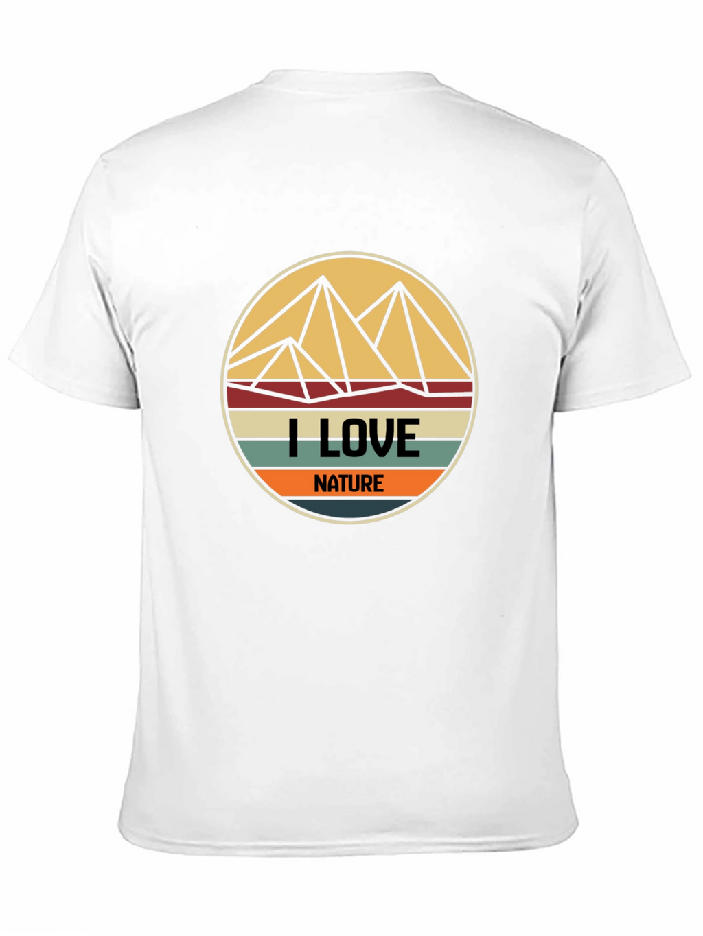 I Love Nature Graphic T-Shirt - Mens Black Tee