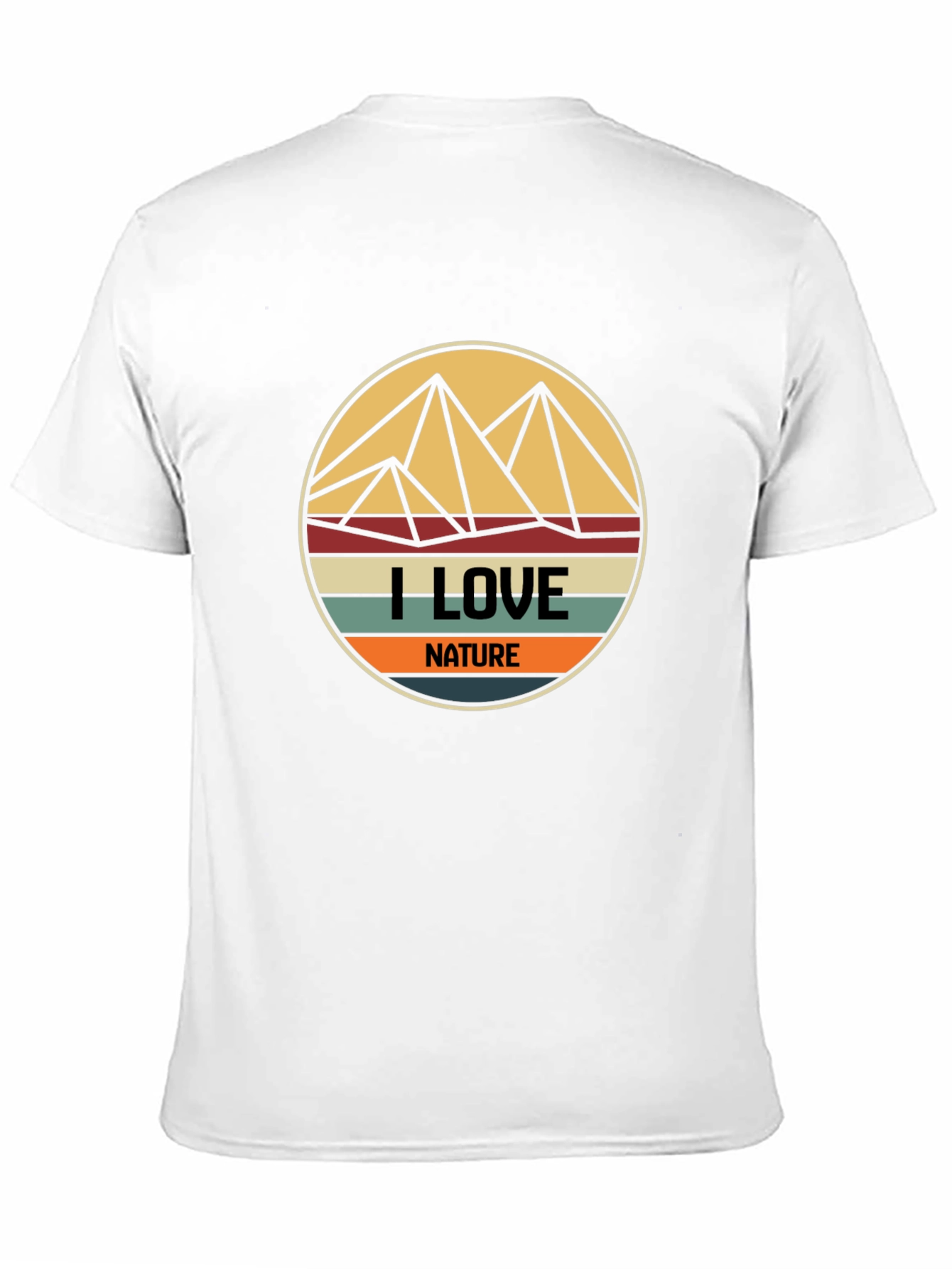 I Love Nature Graphic T-Shirt - Mens Black Tee