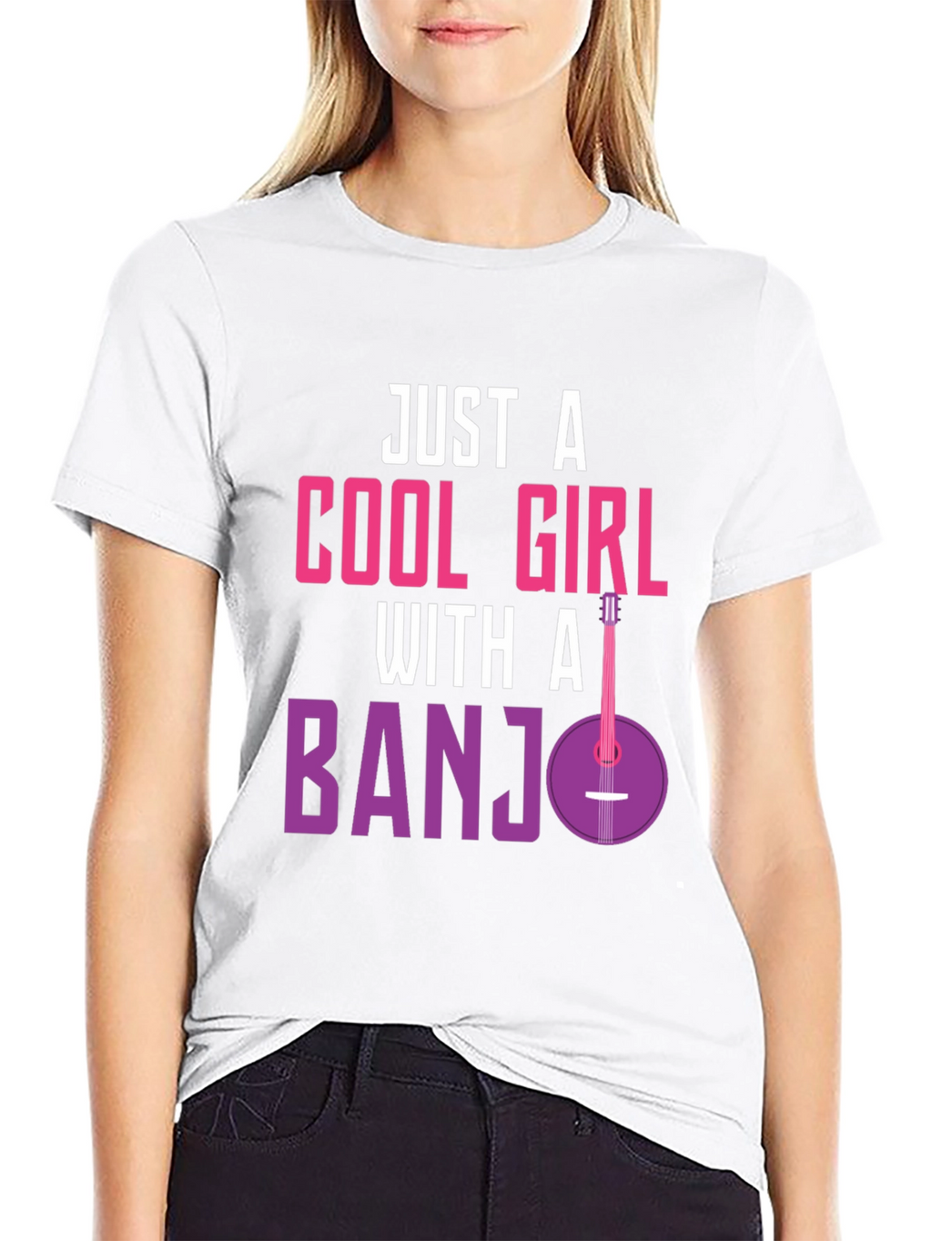 Cool Girl Banjo T-Shirt - Musician Tee