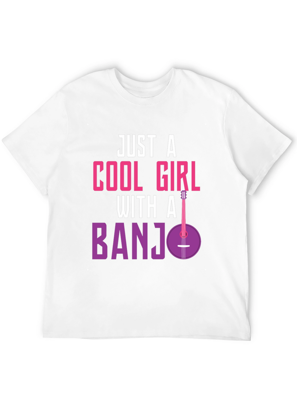Cool Girl Banjo T-Shirt - Musician Tee