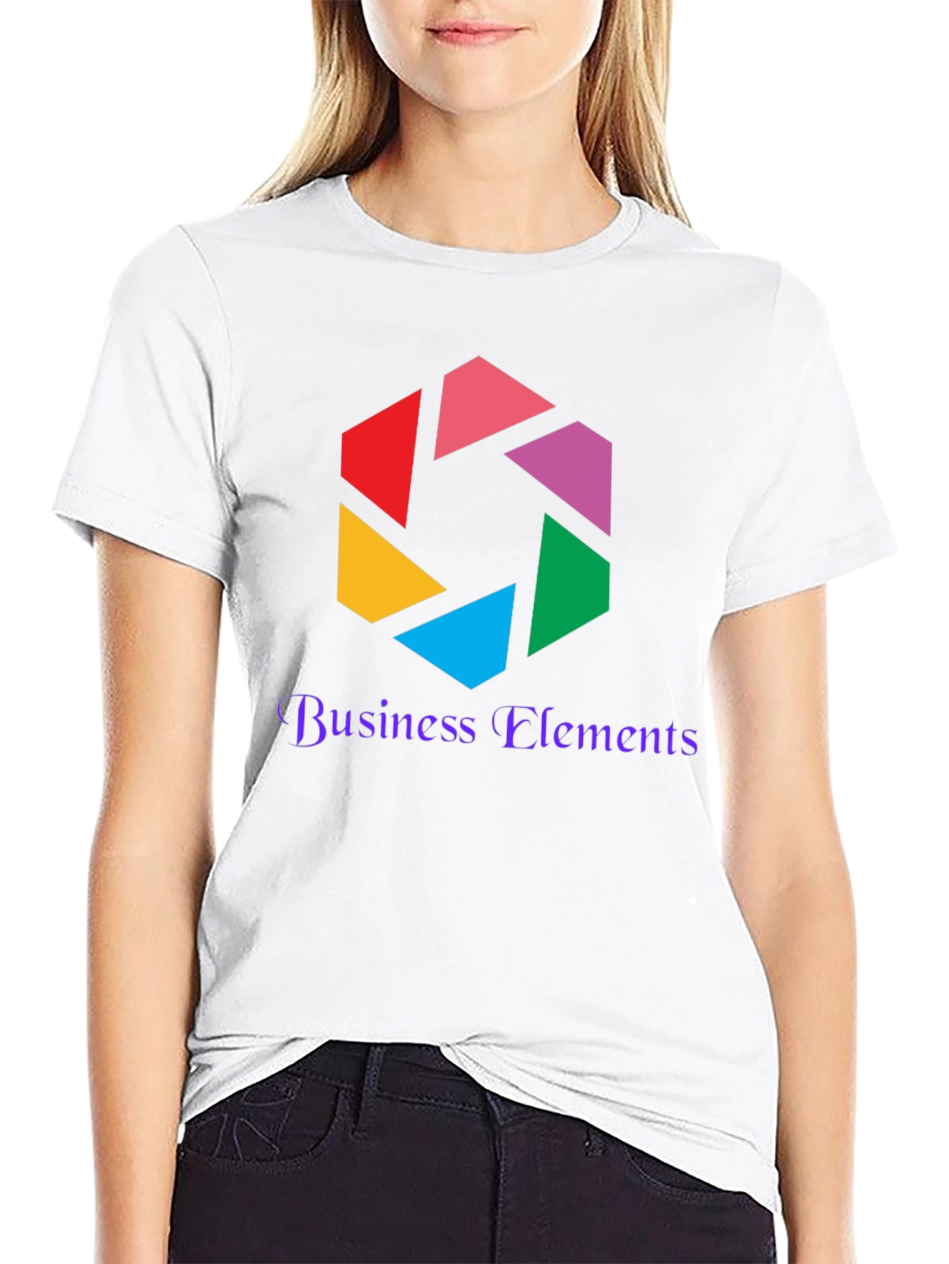 Business Elements Black Graphic Tee