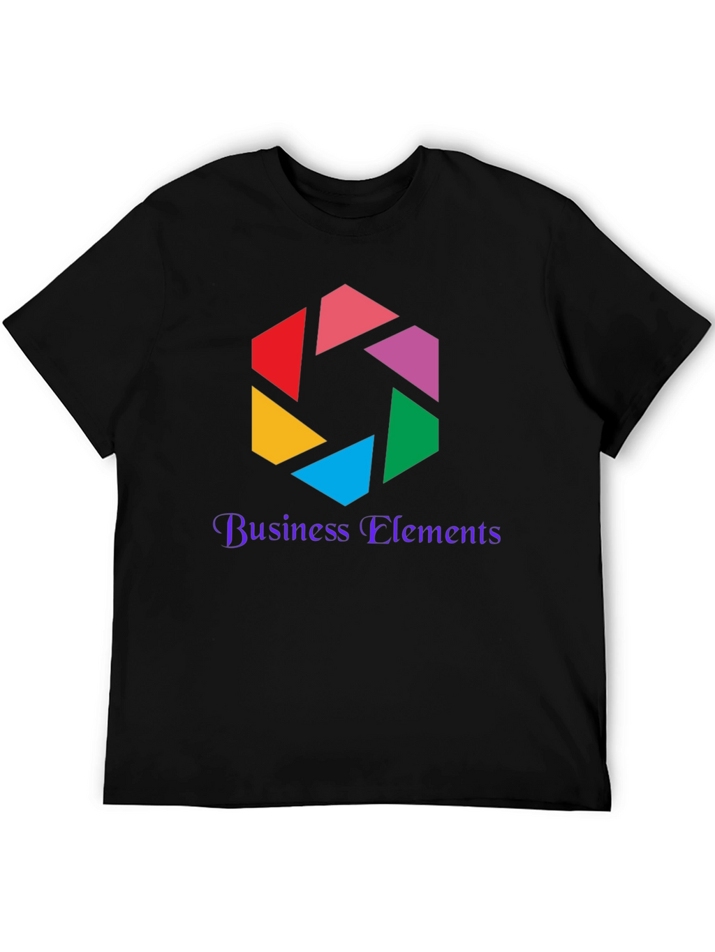 Business Elements Black Graphic Tee