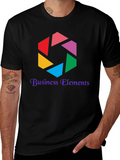 Business Elements Black Graphic Tee