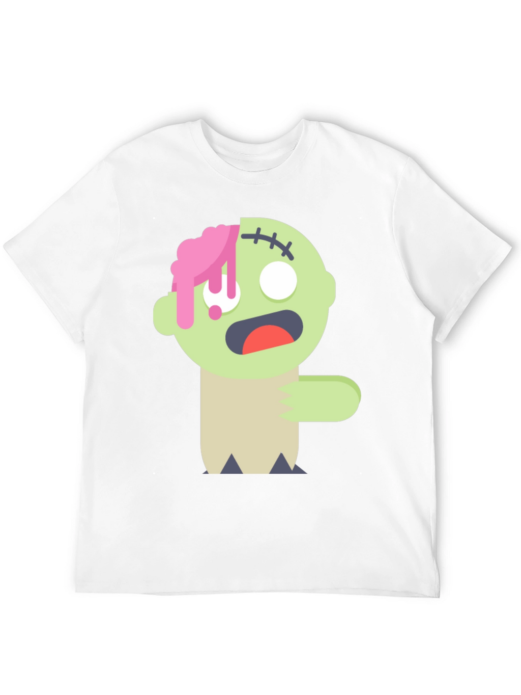 Zombie Cartoon Graphic T-Shirt