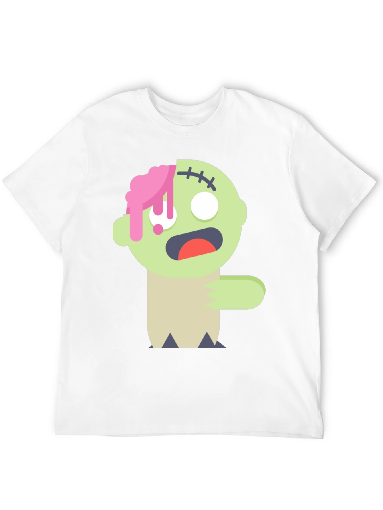 Zombie Cartoon Graphic T-Shirt