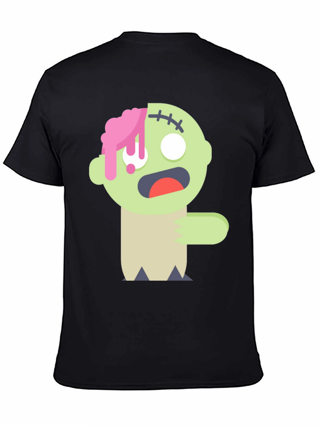 Zombie Cartoon Graphic T-Shirt