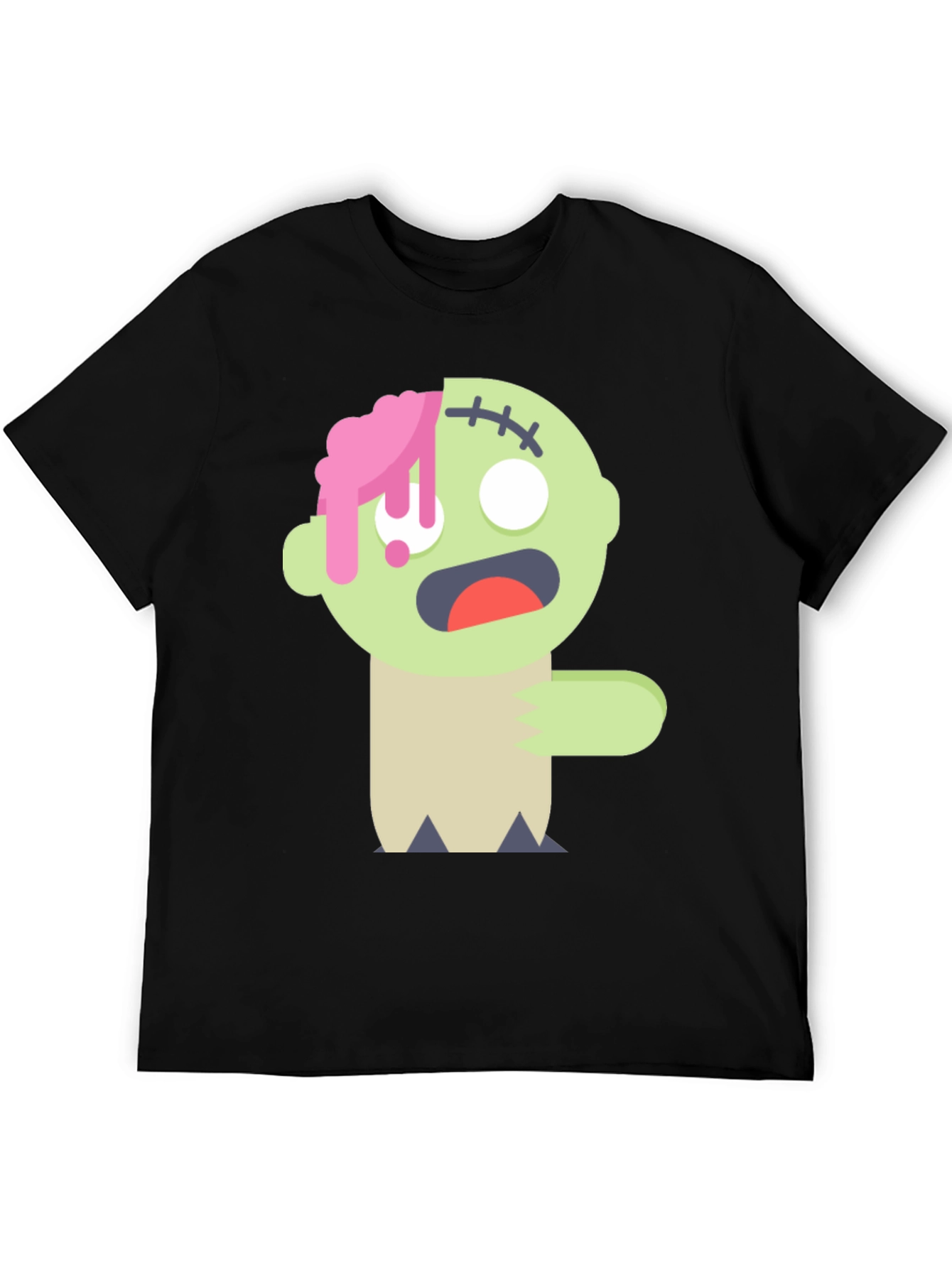 Zombie Cartoon Graphic T-Shirt