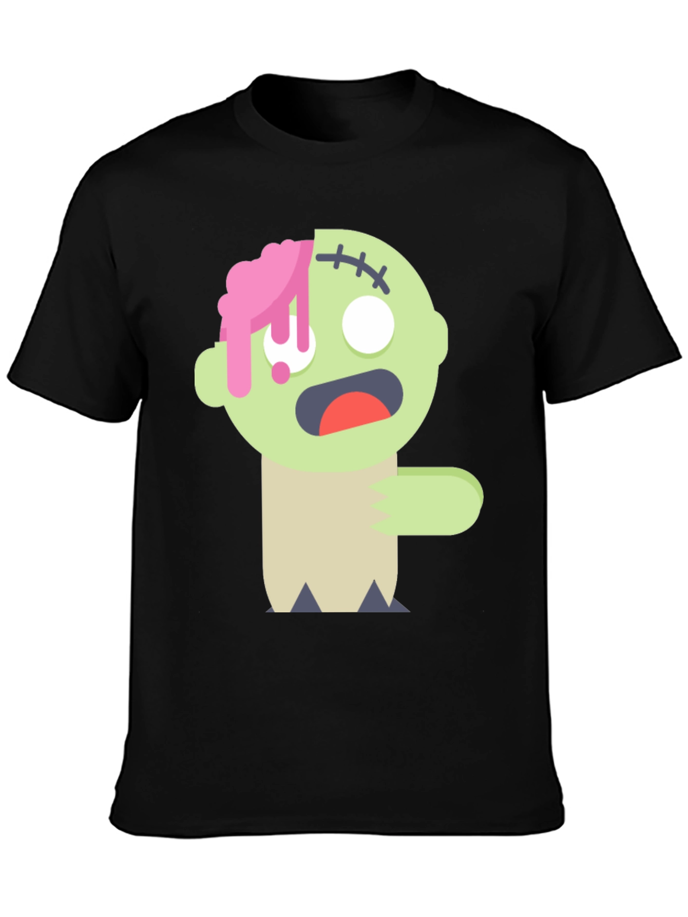 Zombie Cartoon Graphic T-Shirt