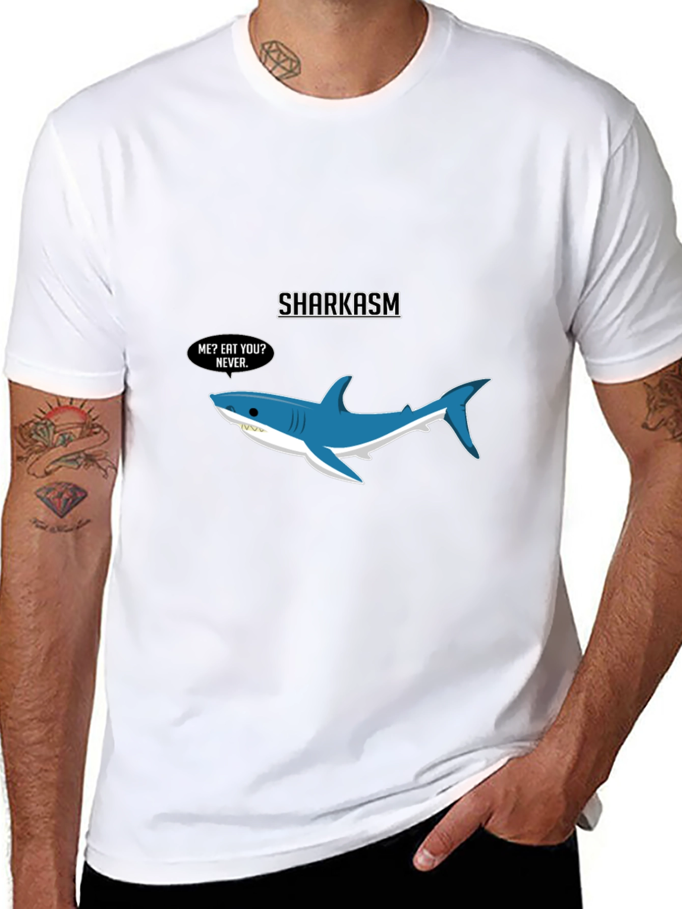 Sharkasm T-Shirt - Funny Shark Graphic Tee