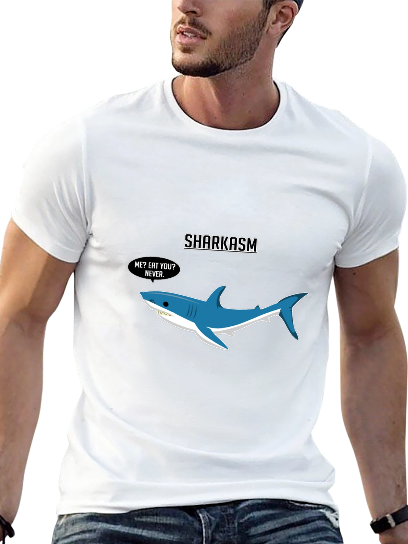 Sharkasm T-Shirt - Funny Shark Graphic Tee