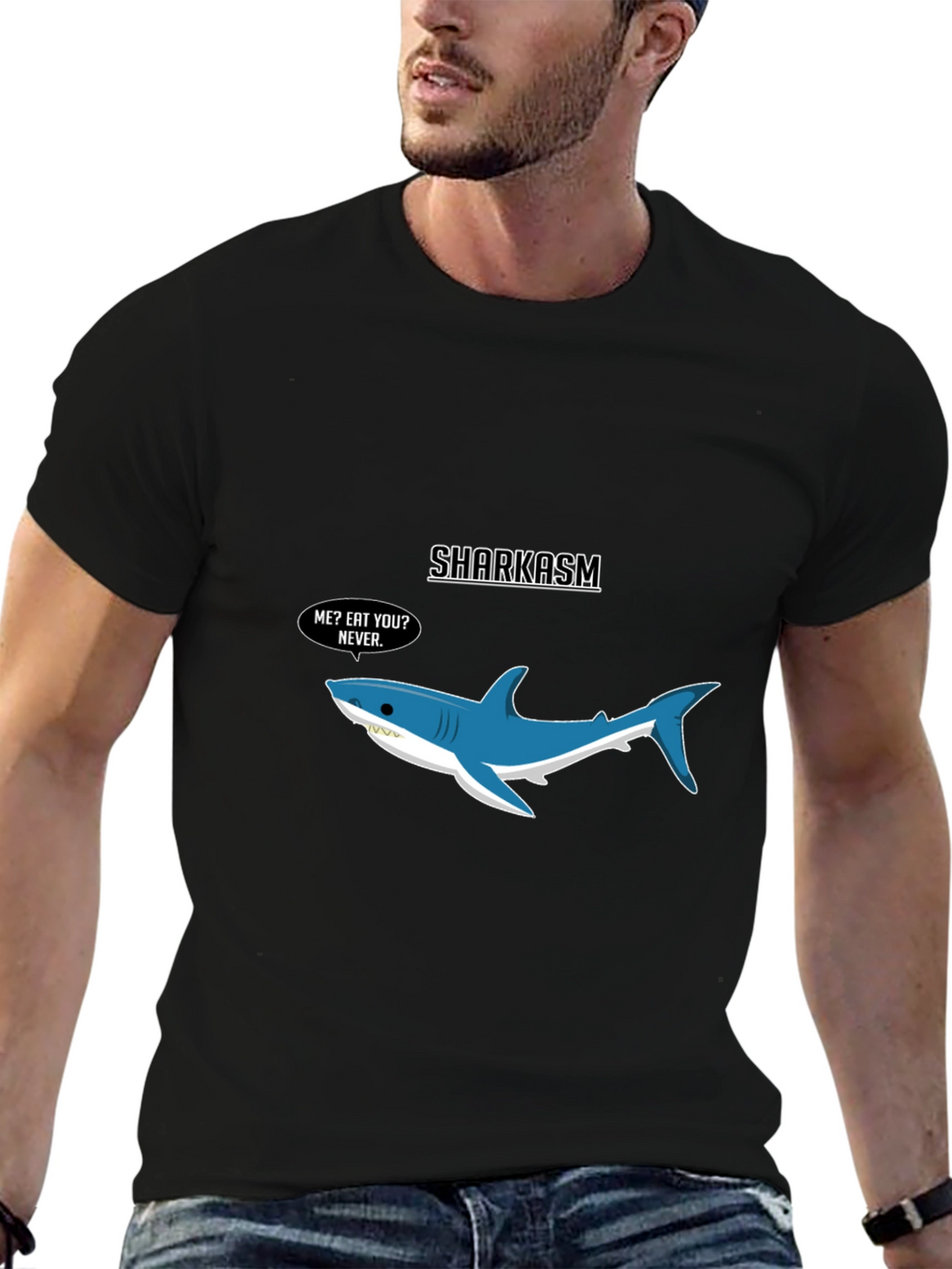 Sharkasm T-Shirt - Funny Shark Graphic Tee