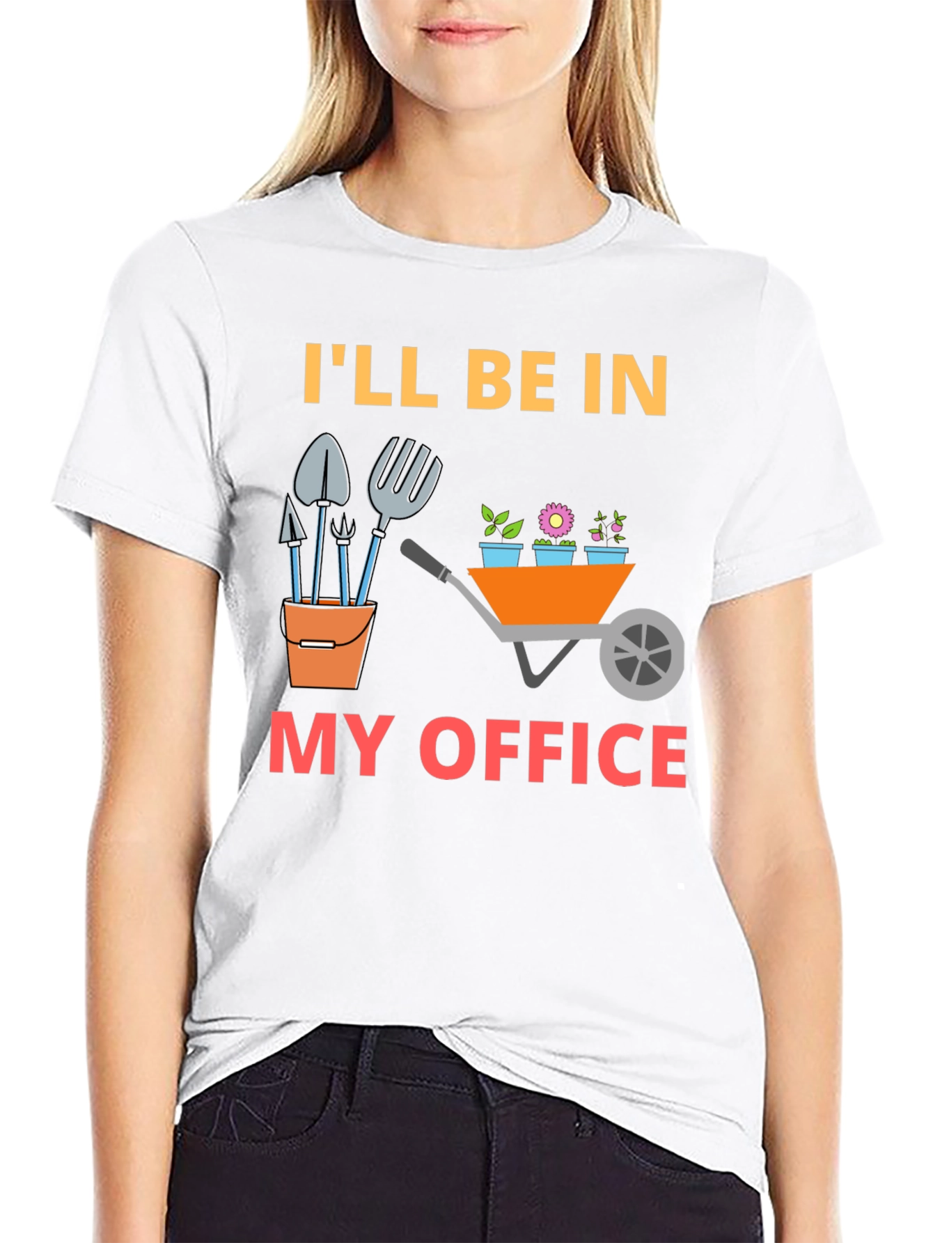 Gardener T-Shirt - Ill Be In My Office Funny Tee
