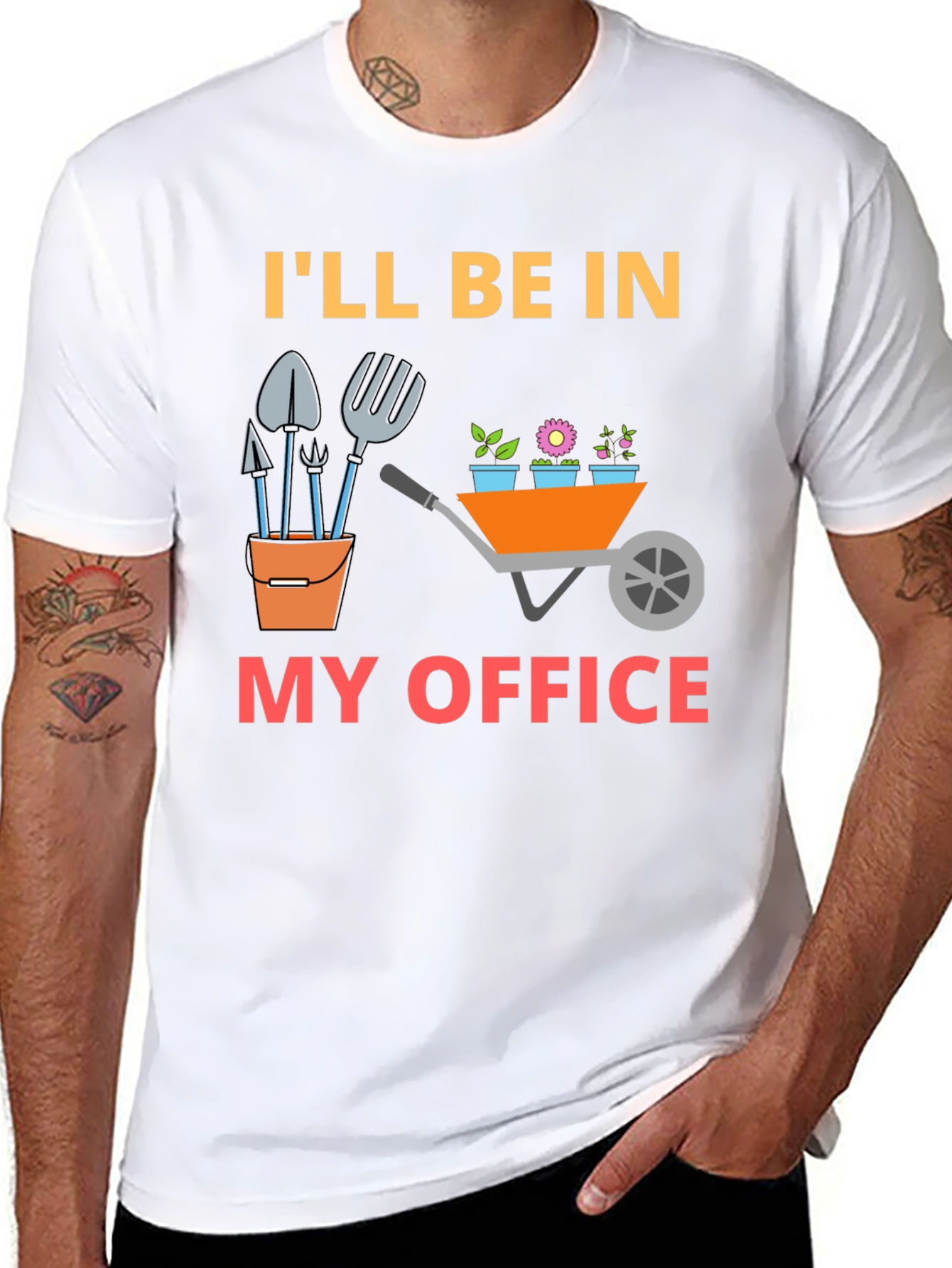 Gardener T-Shirt - Ill Be In My Office Funny Tee