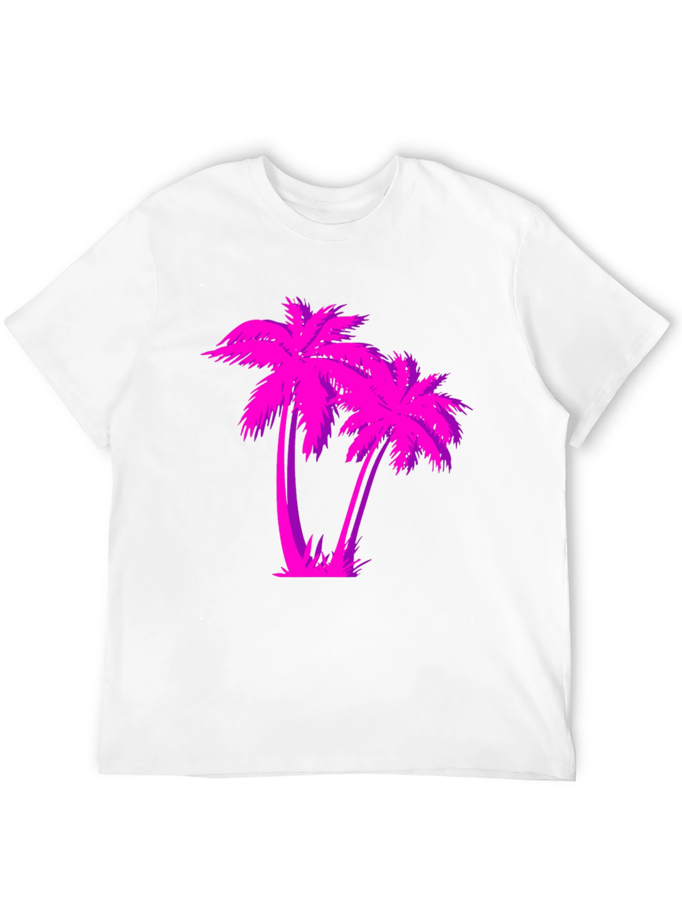 Retro Palm Tree Graphic T-Shirt - Black