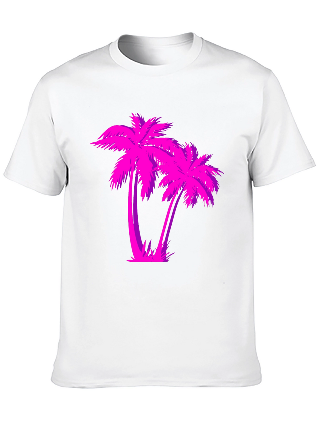 Retro Palm Tree Graphic T-Shirt - Black