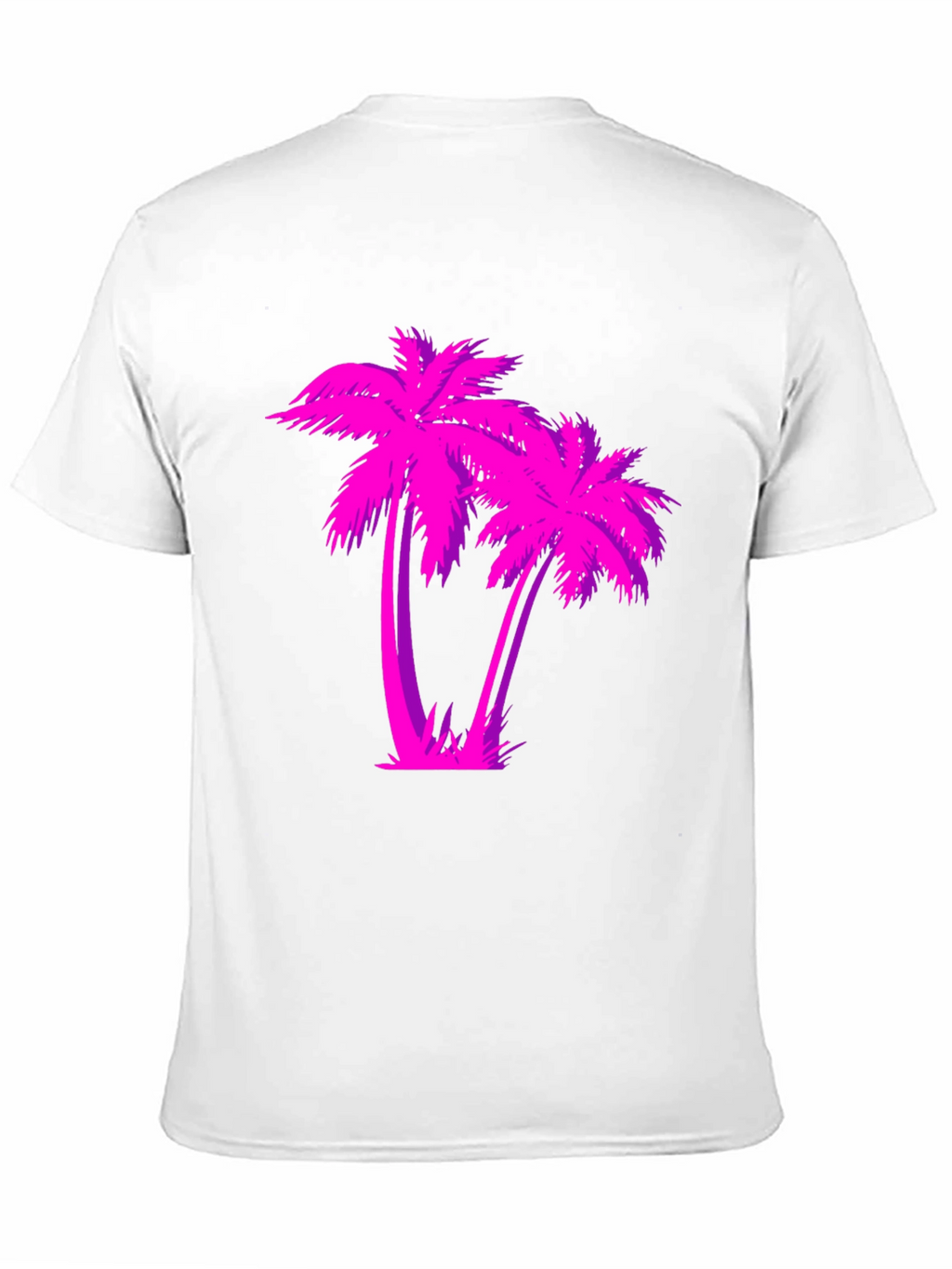 Retro Palm Tree Graphic T-Shirt - Black