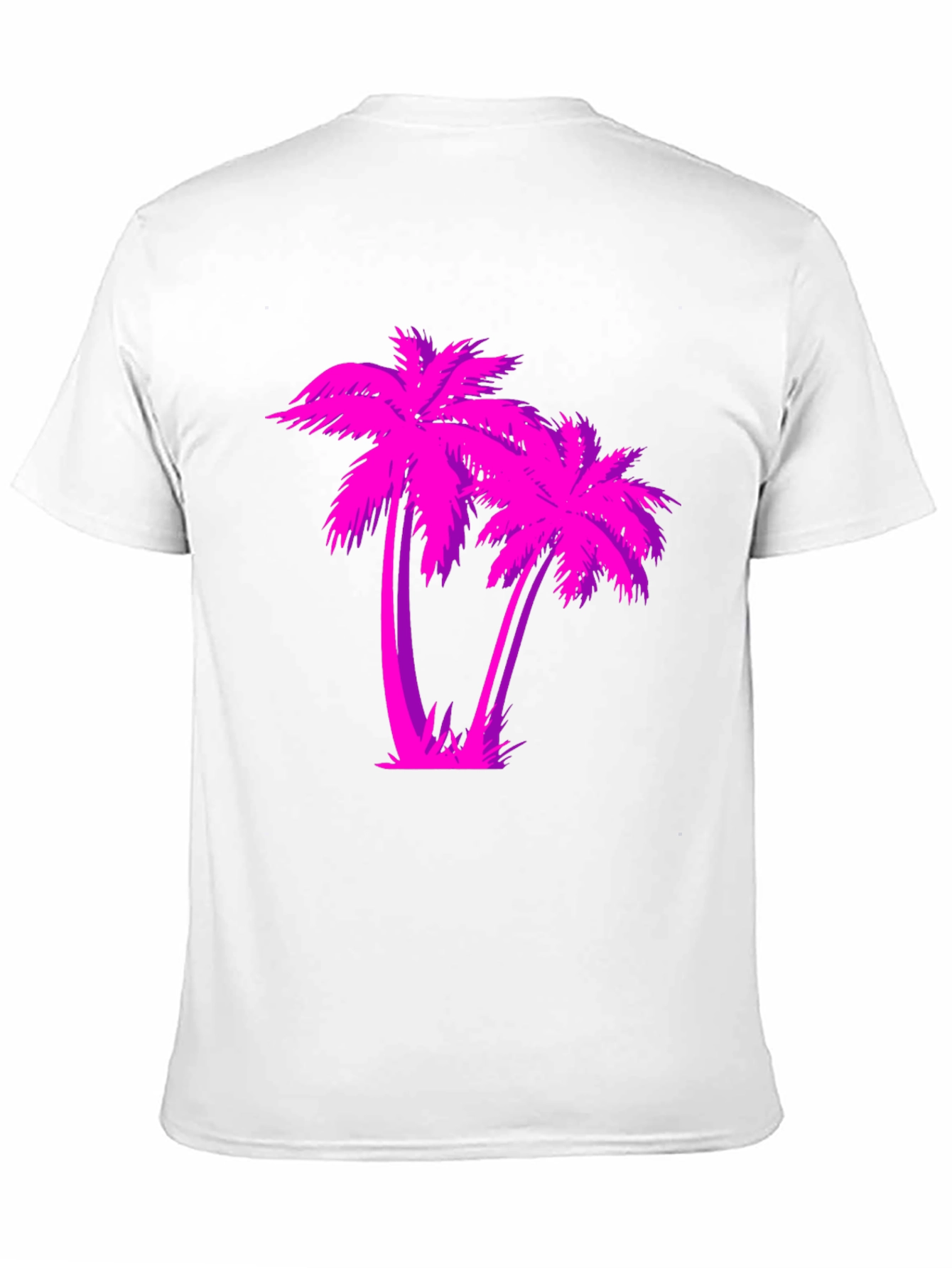 Retro Palm Tree Graphic T-Shirt - Black