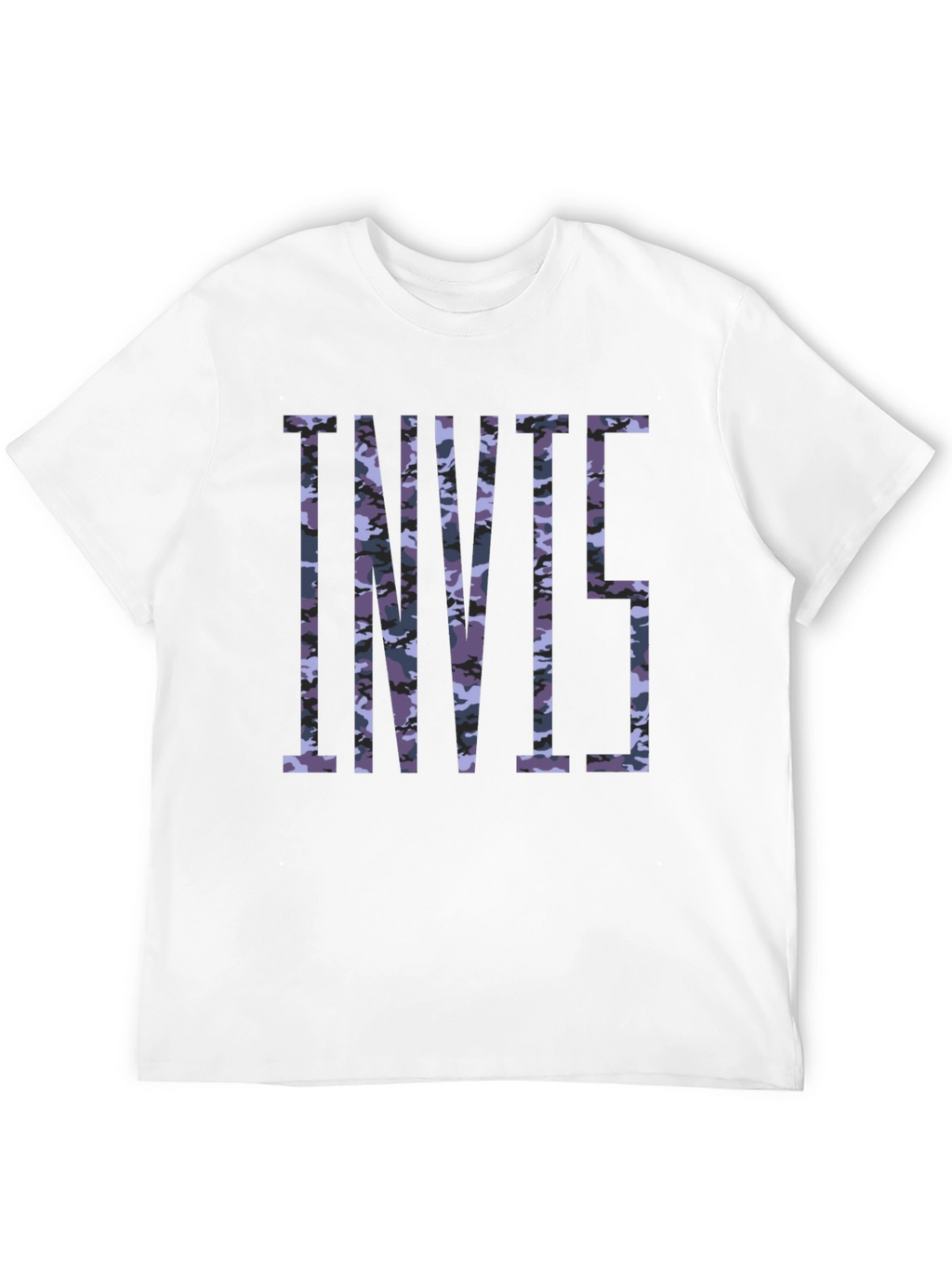 Camouflage Print Black T-Shirt