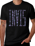 Camouflage Print Black T-Shirt