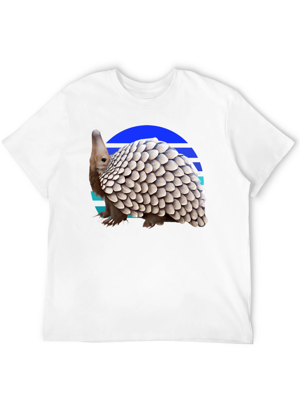 Retro Pangolin Tee - Unique Graphic T-Shirt
