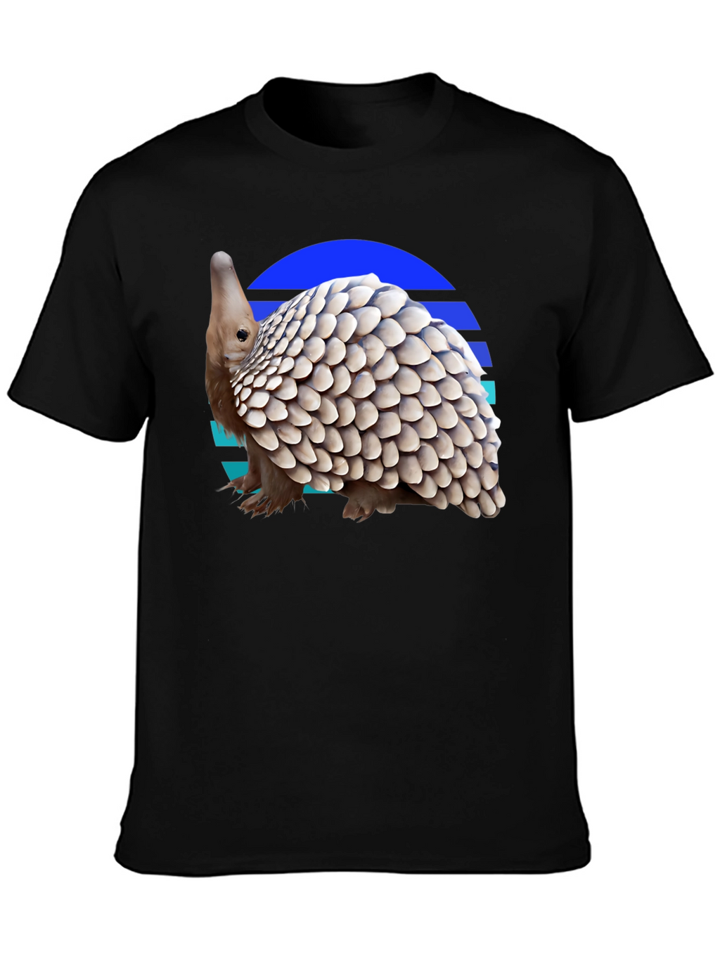 Retro Pangolin Tee - Unique Graphic T-Shirt