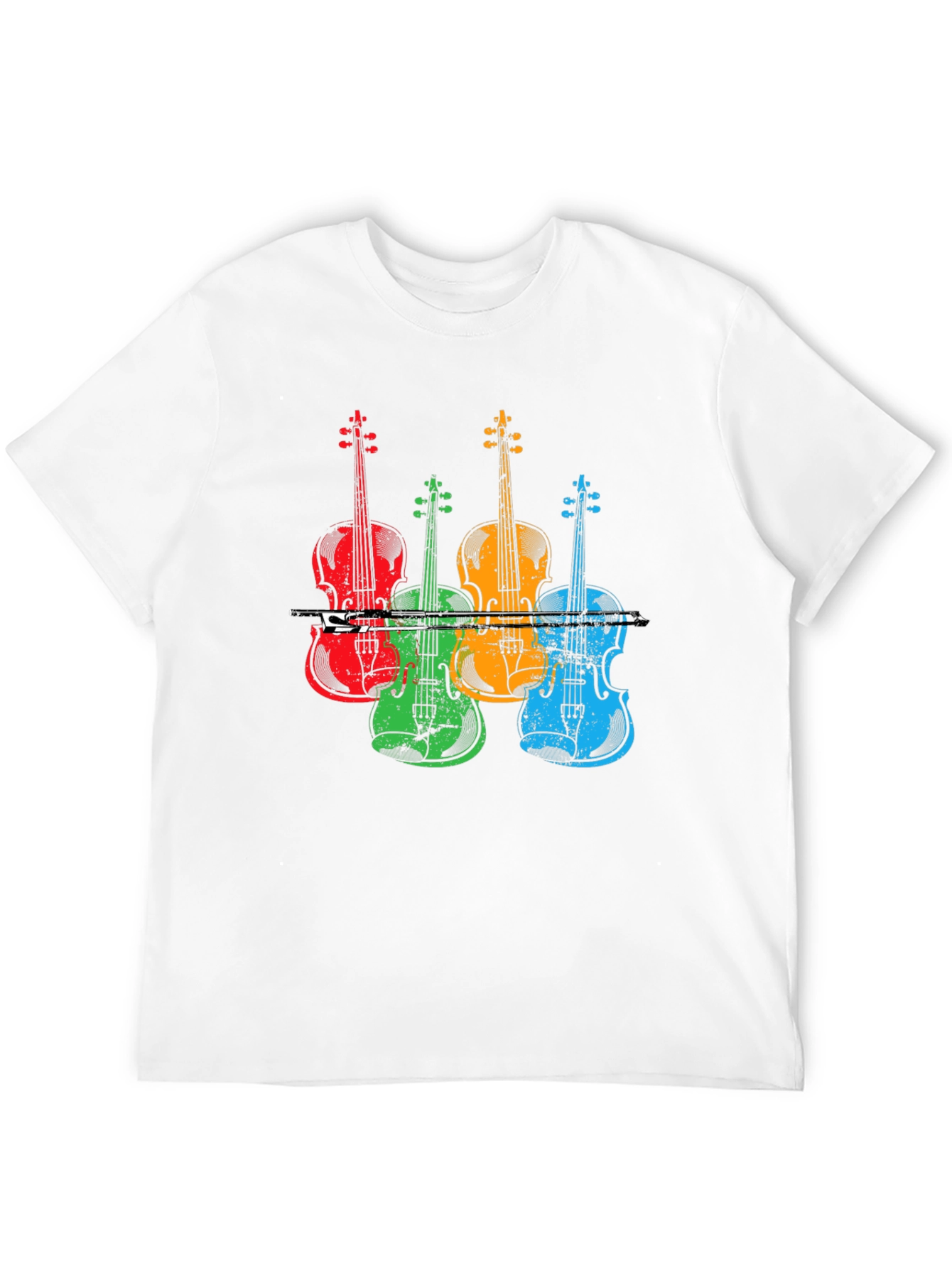 Colorful Violin Music T-Shirt