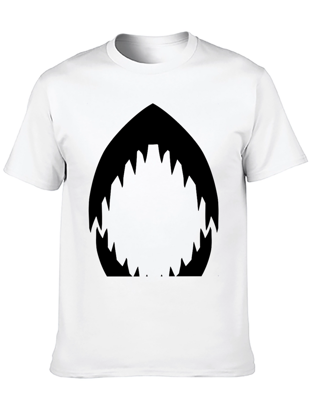 Shark Mouth Graphic Black T-Shirt - Mens Fashion