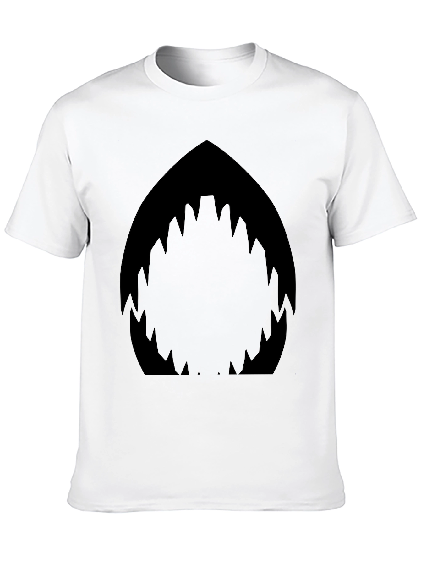 Shark Mouth Graphic Black T-Shirt - Mens Fashion