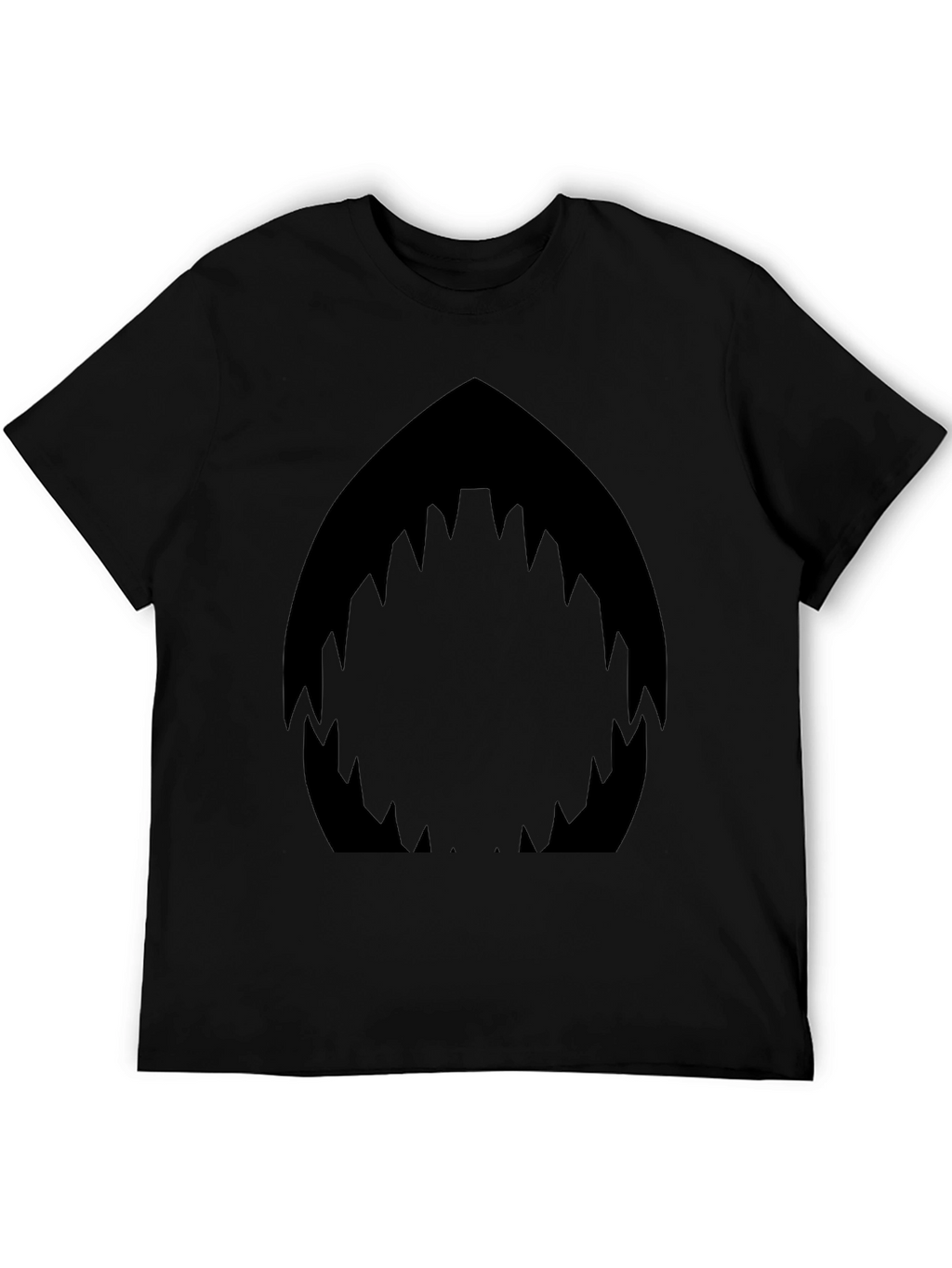 Shark Mouth Graphic Black T-Shirt - Mens Fashion