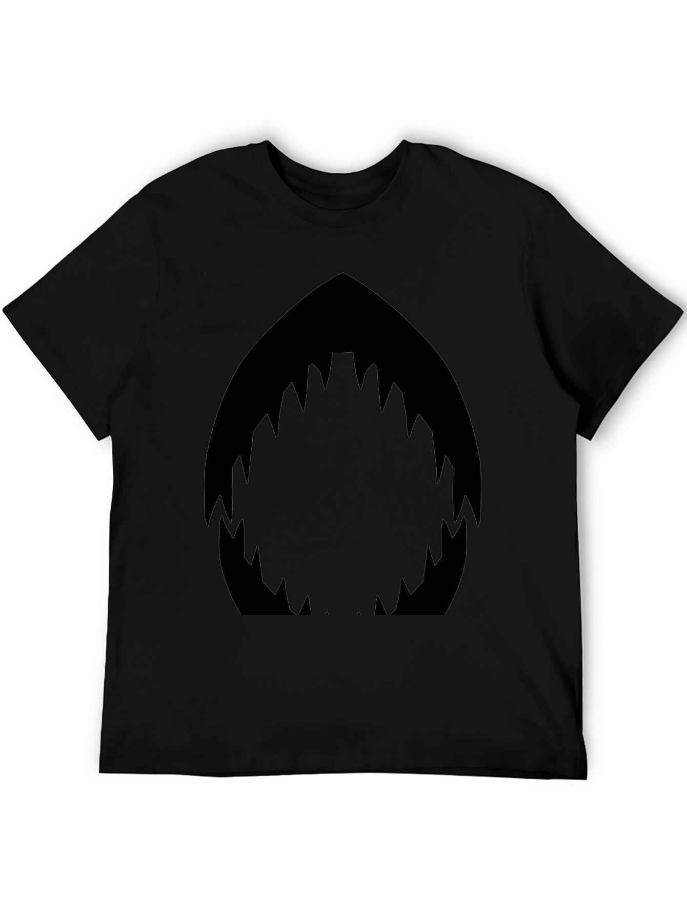 Shark Mouth Graphic Black T-Shirt - Mens Fashion