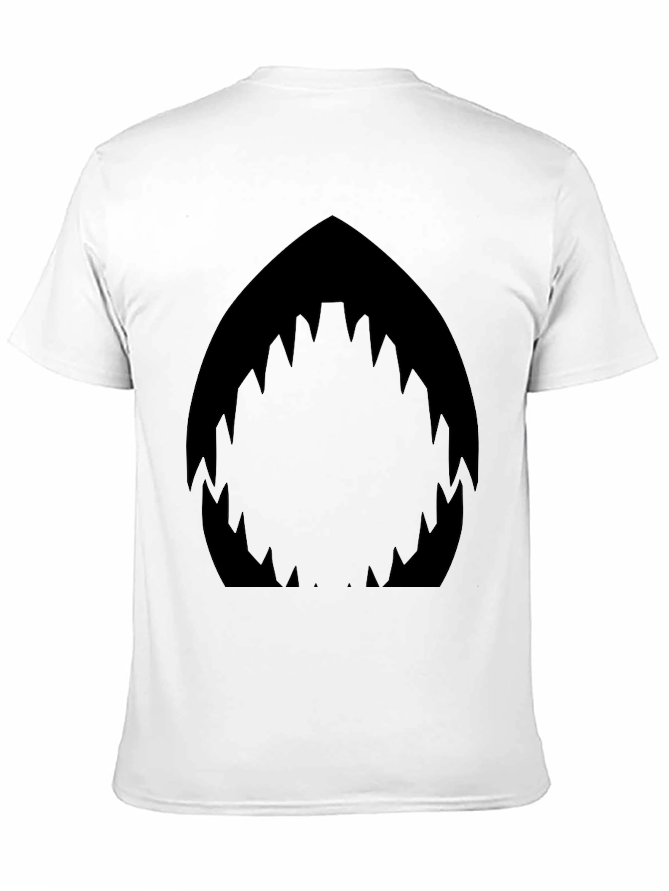 Shark Mouth Graphic Black T-Shirt - Mens Fashion