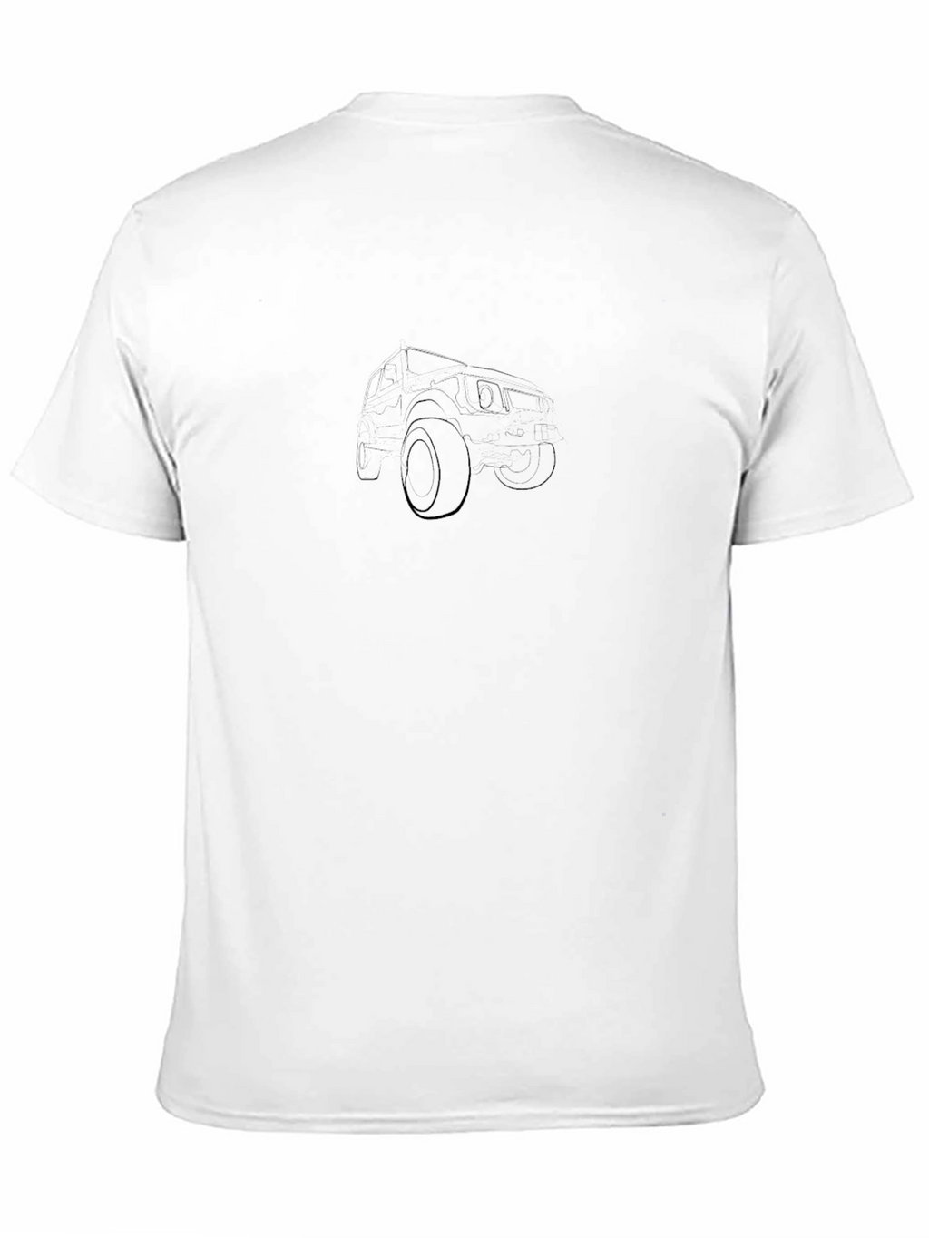 Classic Black T-Shirt with Minimalist Car Design