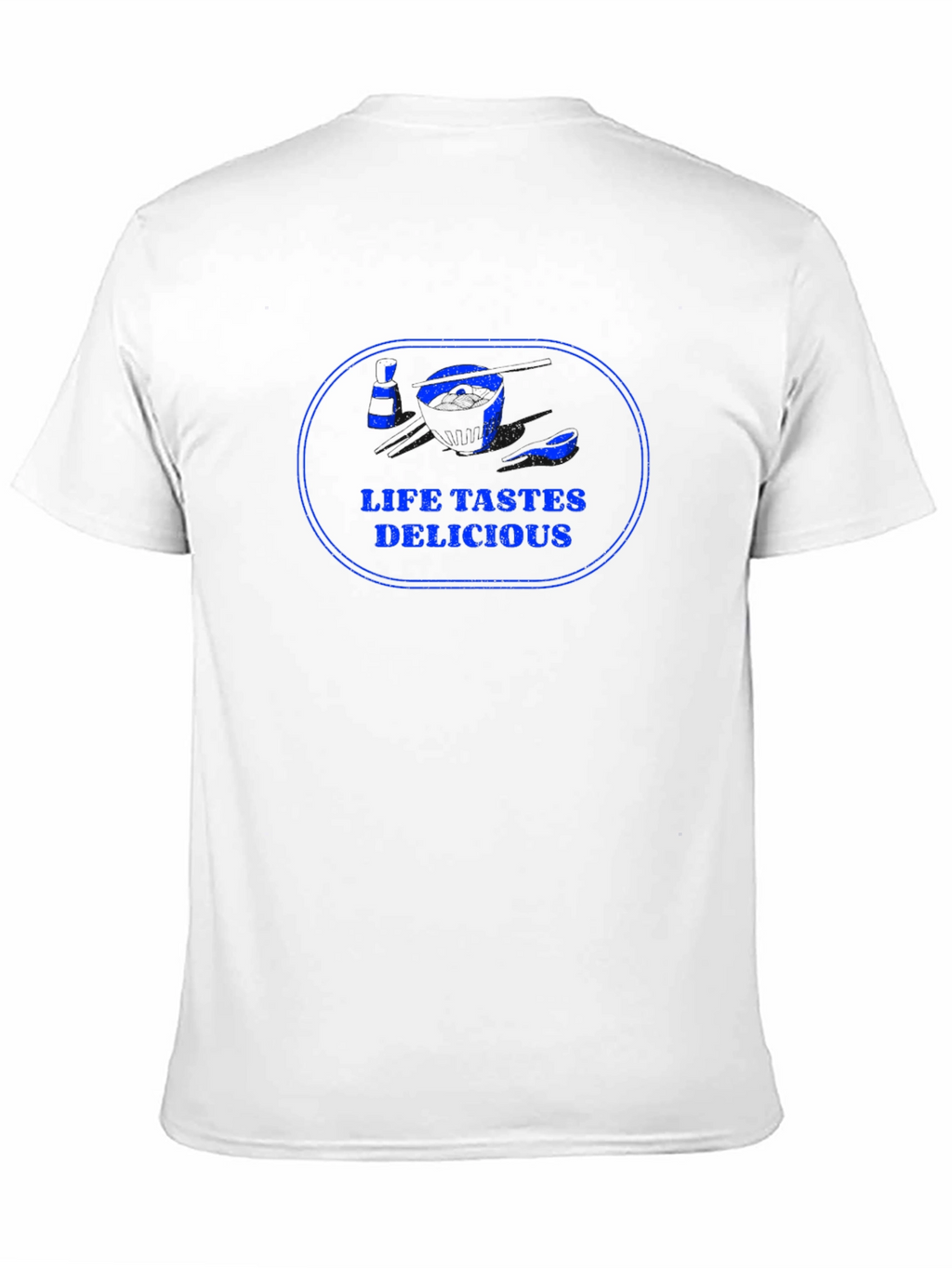 Life Tastes Delicious Graphic Tee - Black