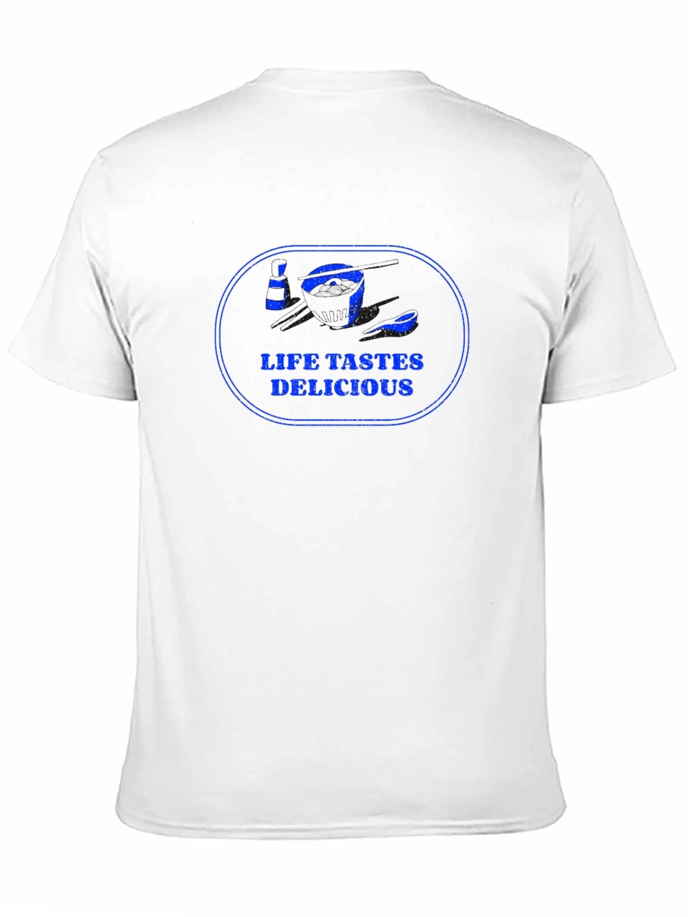 Life Tastes Delicious Graphic Tee - Black