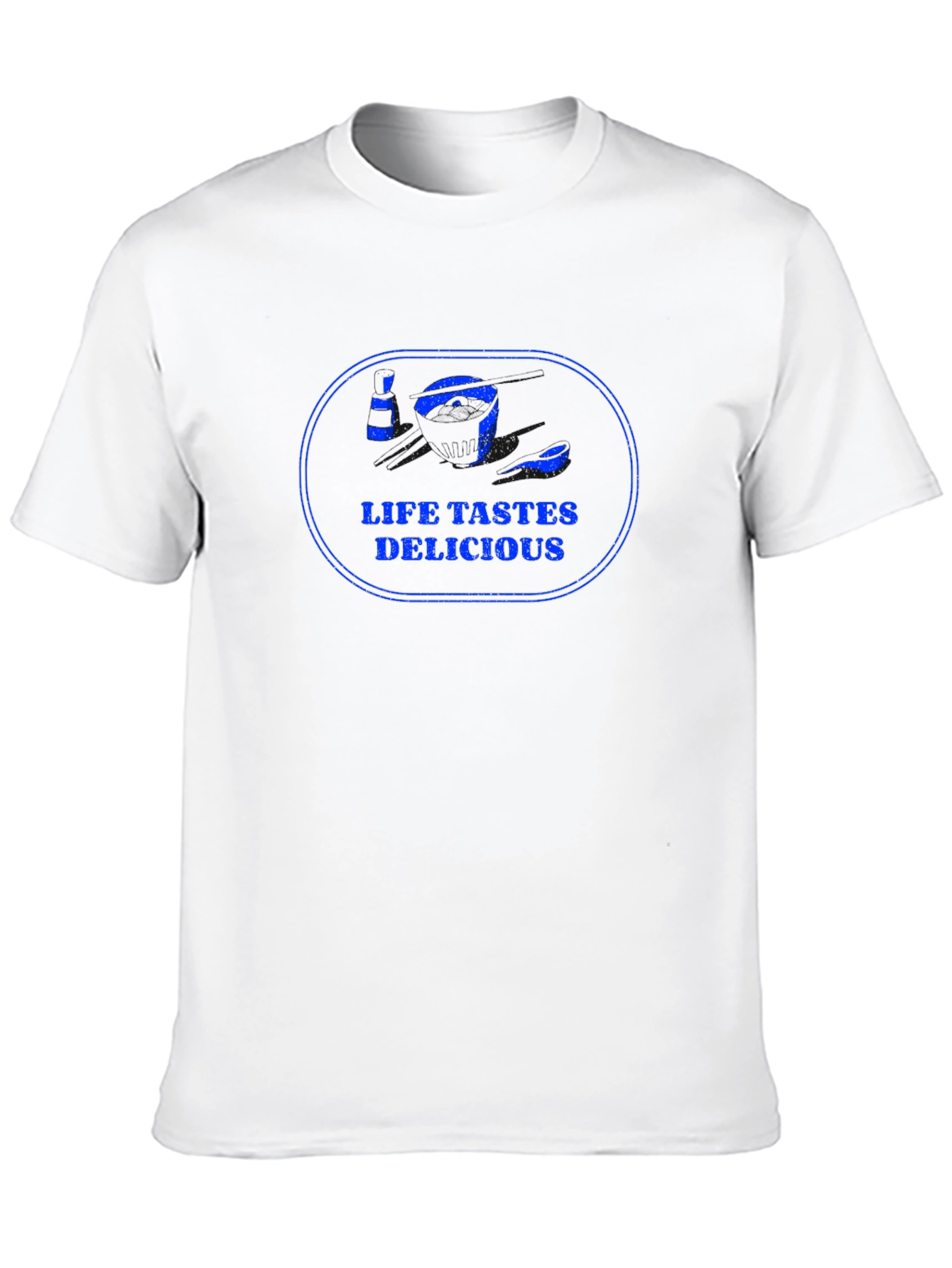 Life Tastes Delicious Graphic Tee - Black