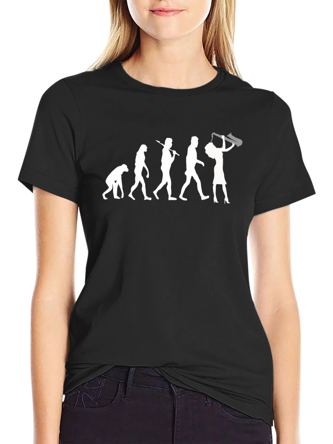 Evolution of Sax T-Shirt - Funny Musician Tee