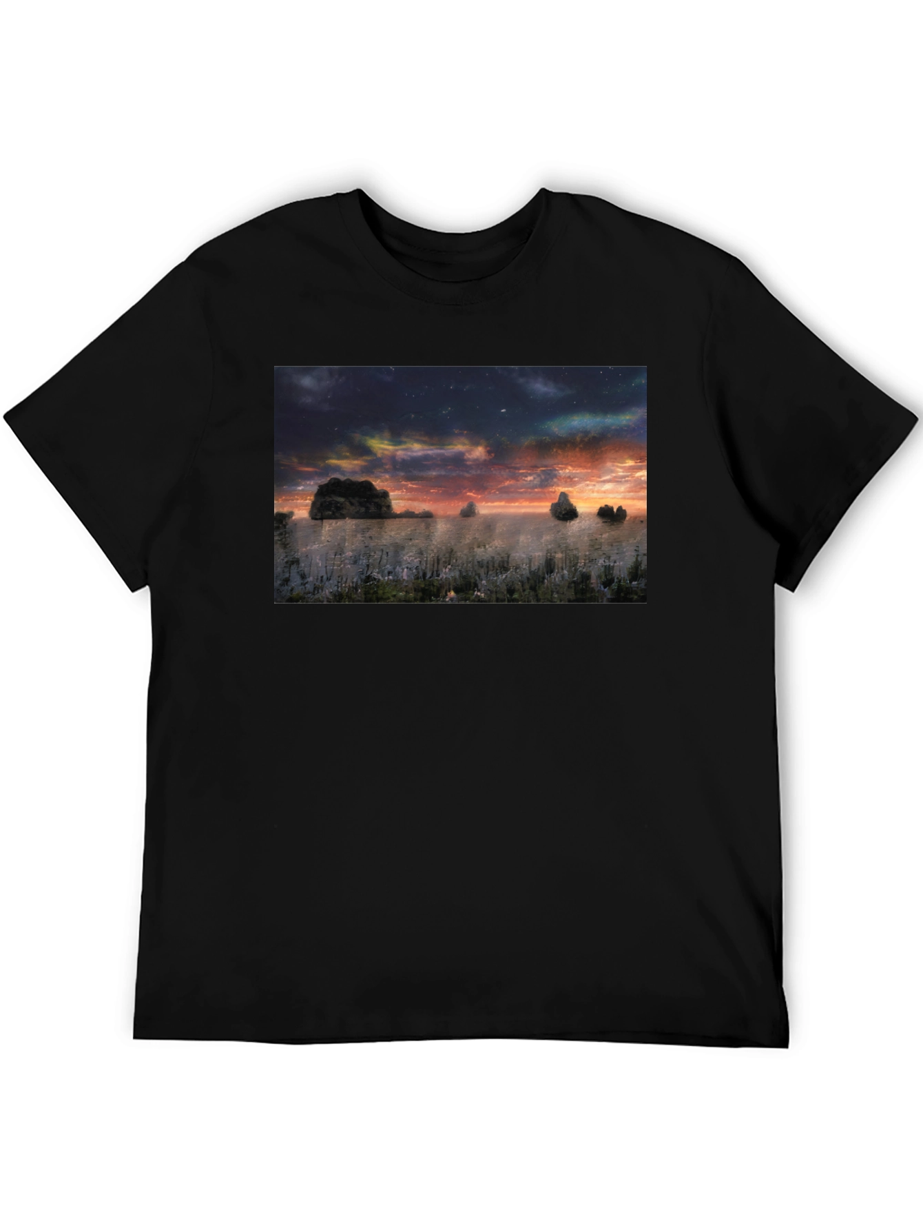Sunset Landscape Graphic T-Shirt - Soft Cotton Blend