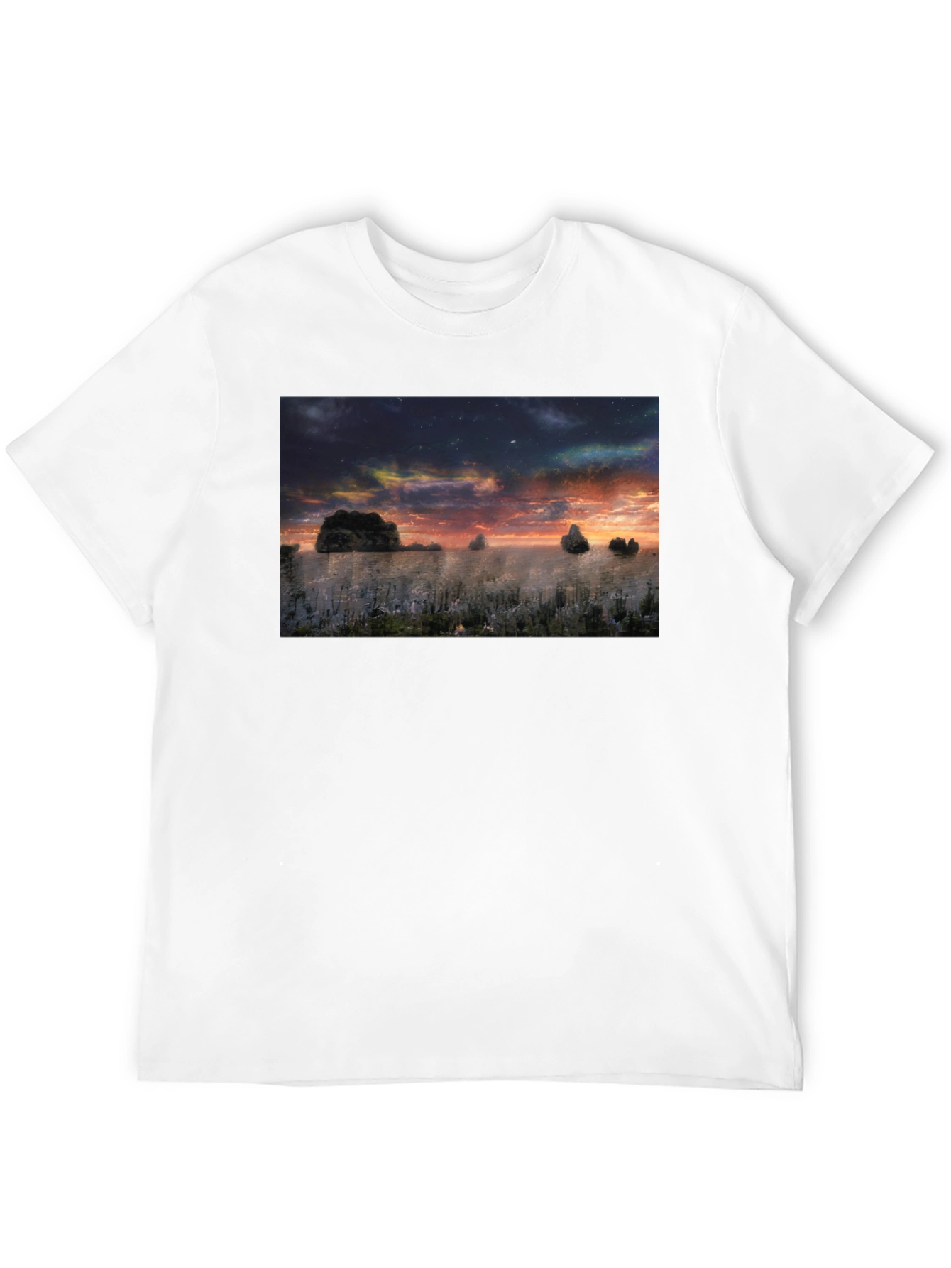 Sunset Landscape Graphic T-Shirt - Soft Cotton Blend