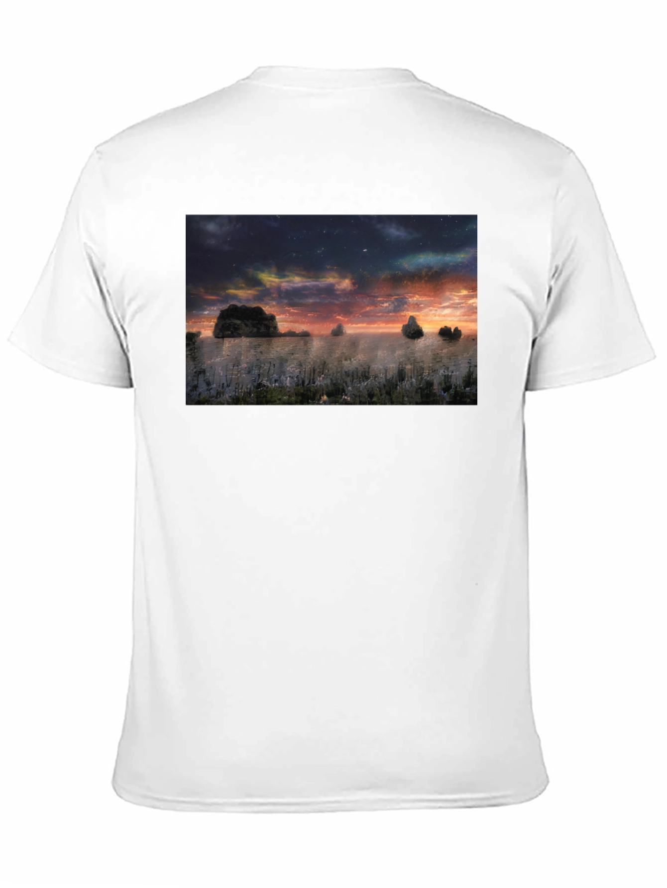 Sunset Landscape Graphic T-Shirt - Soft Cotton Blend