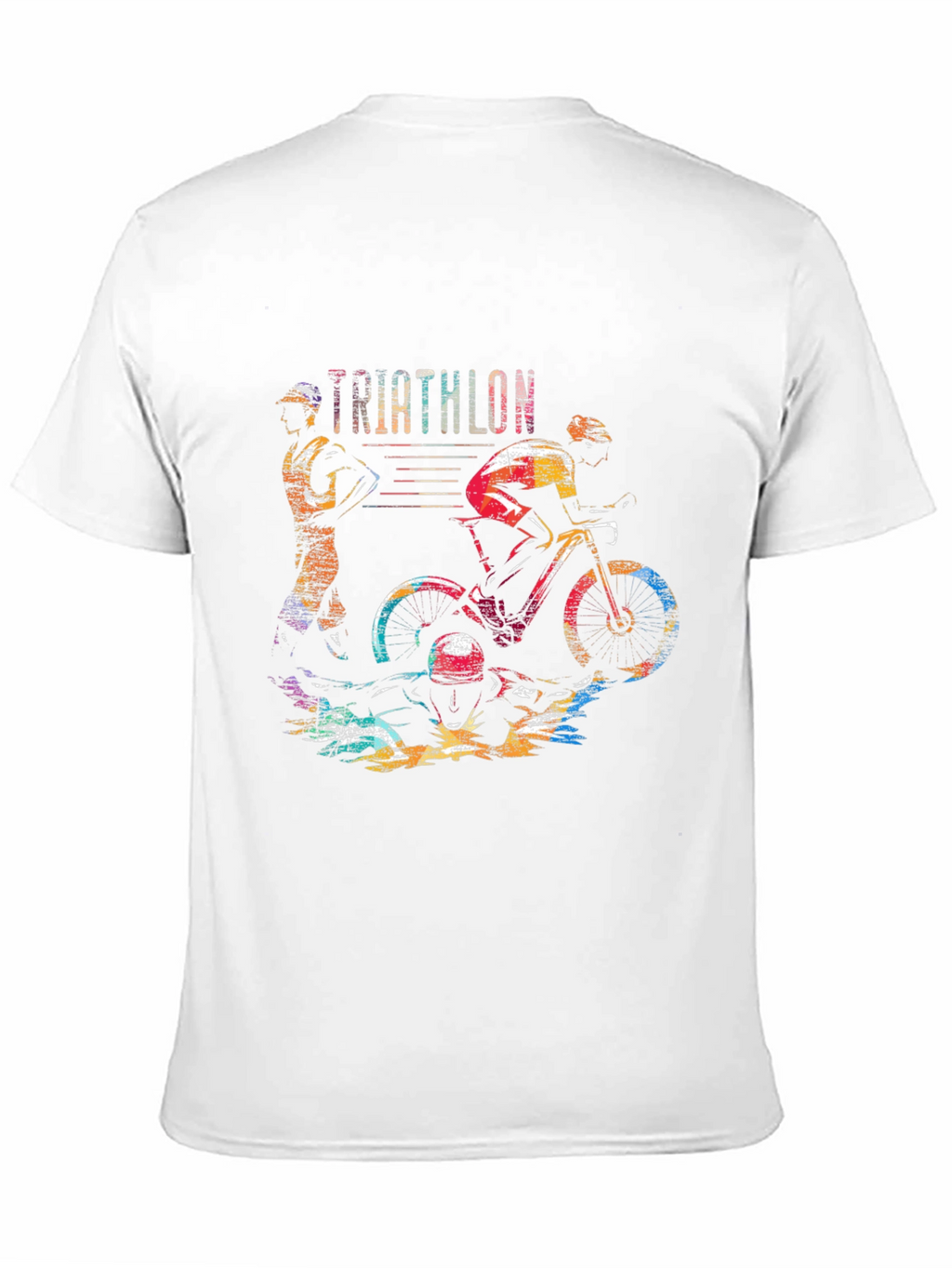 Triathlon Graphic Tee - Sporty Black T-Shirt