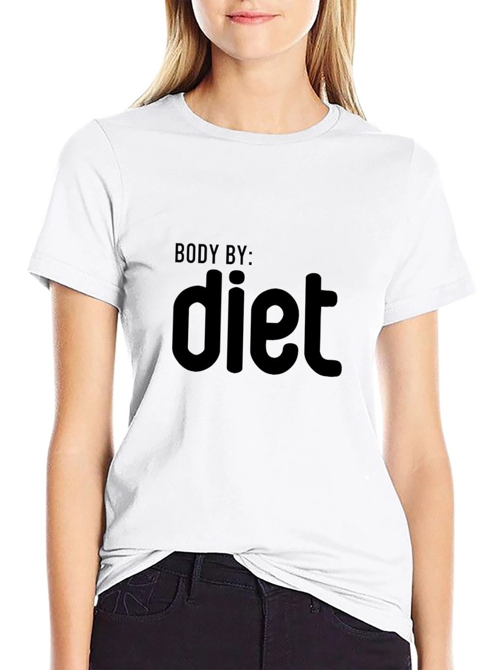 Body By Diet Black Graphic Tee