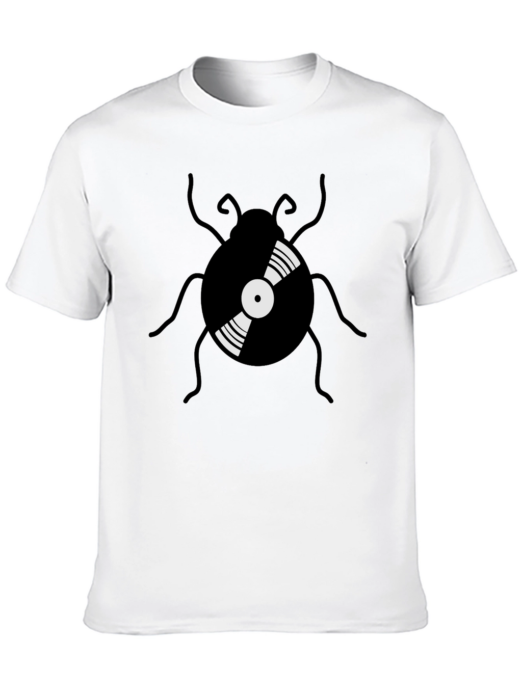 Retro Vinyl Record Bug Graphic Tee