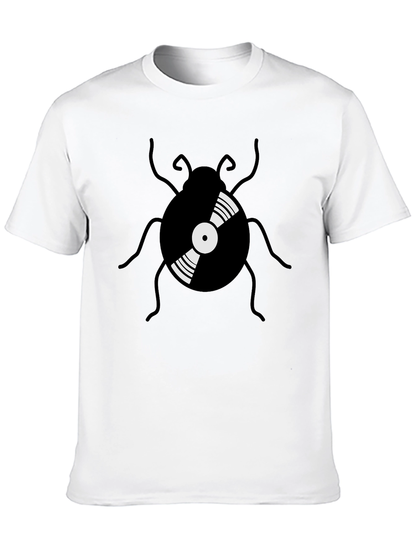 Retro Vinyl Record Bug Graphic Tee