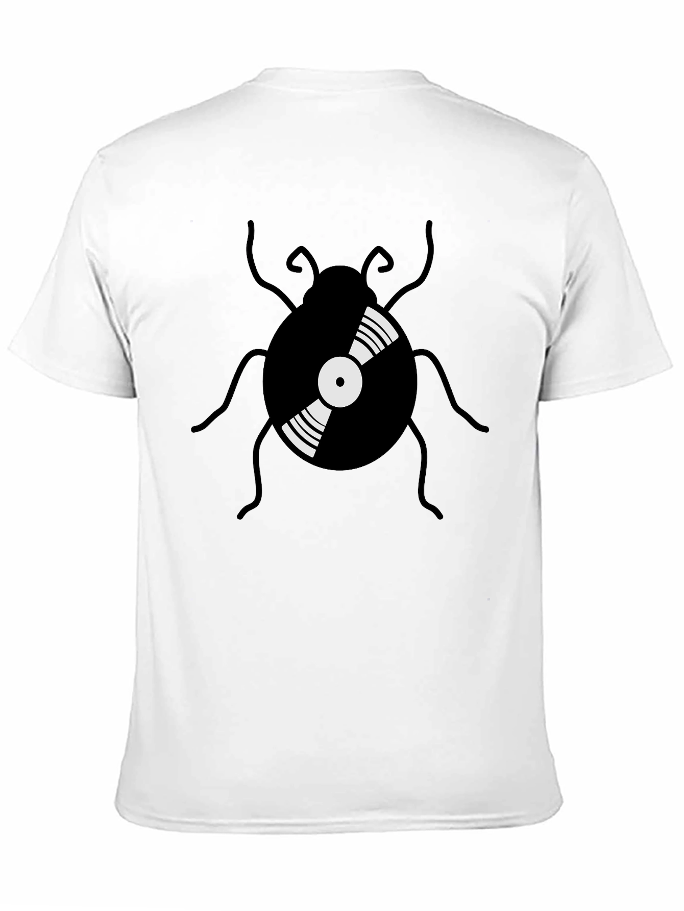 Retro Vinyl Record Bug Graphic Tee